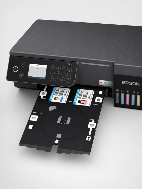 МФУ Epson EcoTank L8100, фотопринтер 3 в 1, Wi-Fi, CD/DVD и ID-карты
