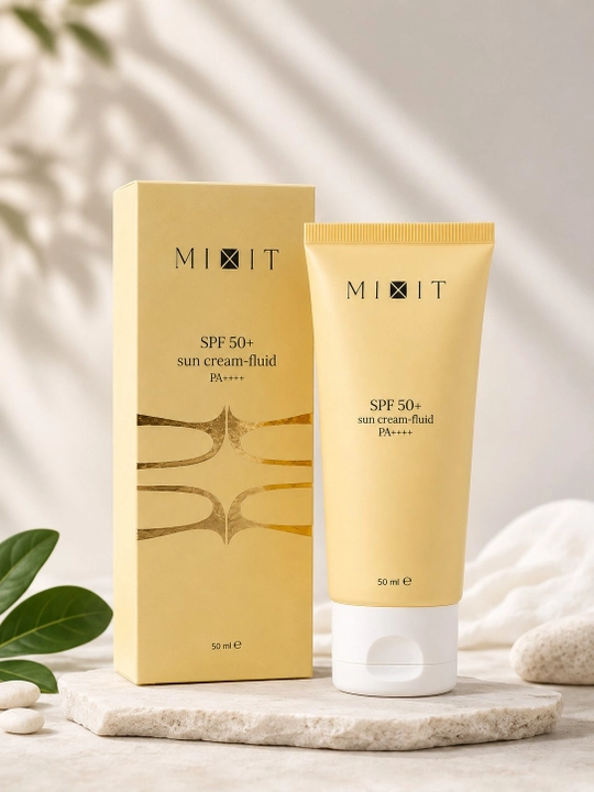 MIXIT SPF 50+ Sun Cream-Fluid PA++++ - yuz uchun quyoshdan himoyalovchi krem-flyuid, 50 ml - 