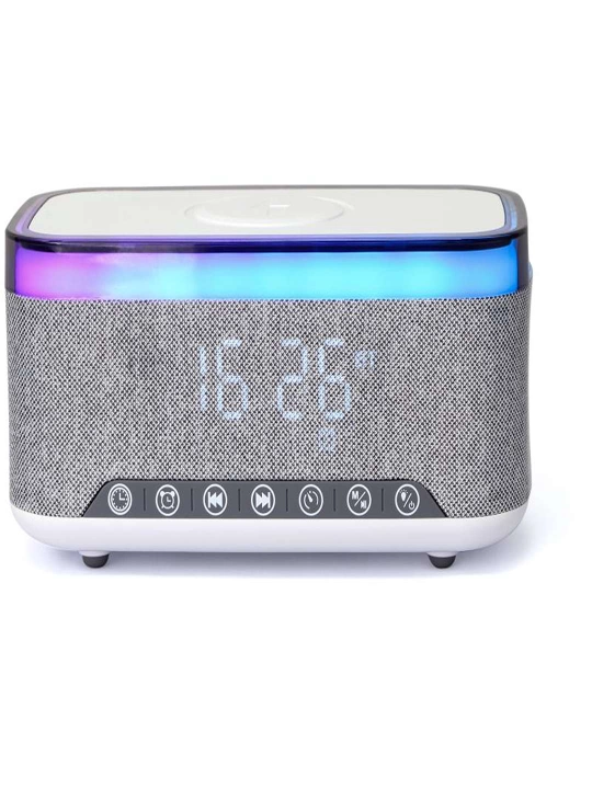 LED-soat va ko‘p rangli yoritgichli 15W simsiz quvvatga ega Bluetooth kolonkasi