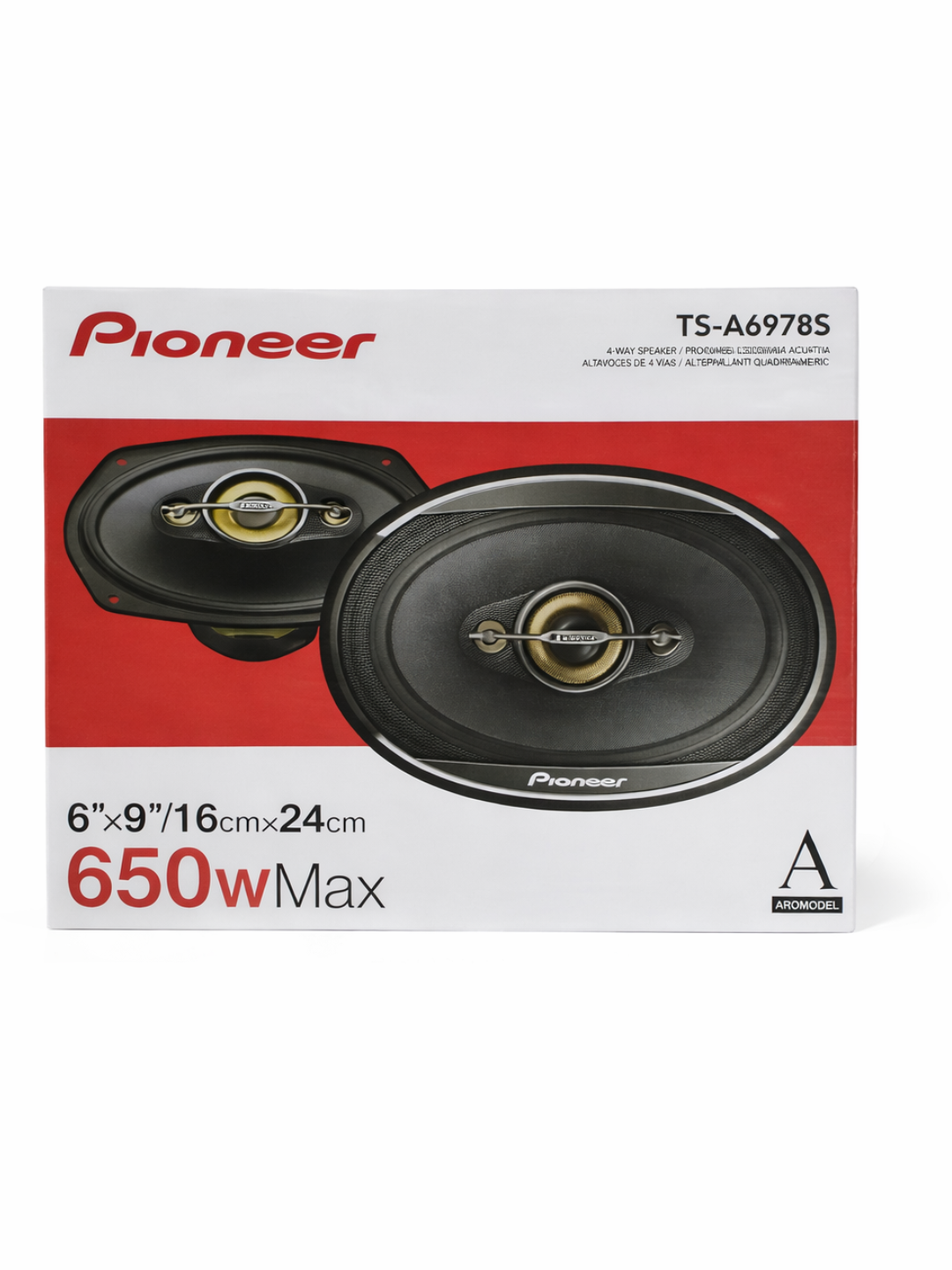 Avto kоlonka Pioneer TS-A6978S 6x9 dyuym, 4 yo‘lli, qora, 650W