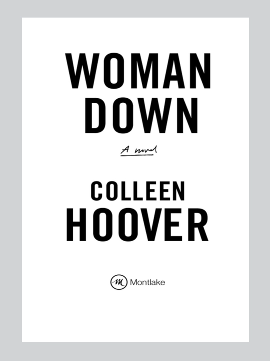 WOMAN DOWN COLLEEN HOOVER
