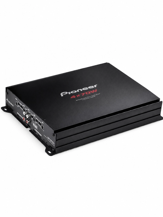 Avtomobil kuchaytirgichi Pioneer GM-E7004, 4 kanalli audio kuchaytirgich 4×70W RMS