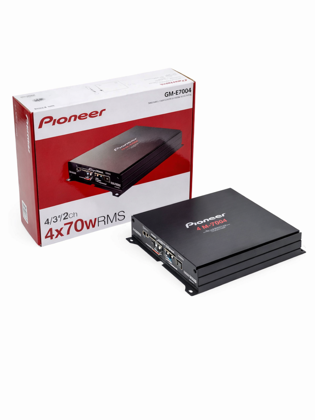 Avtomobil kuchaytirgichi Pioneer GM-E7004, 4 kanalli audio kuchaytirgich 4×70W RMS