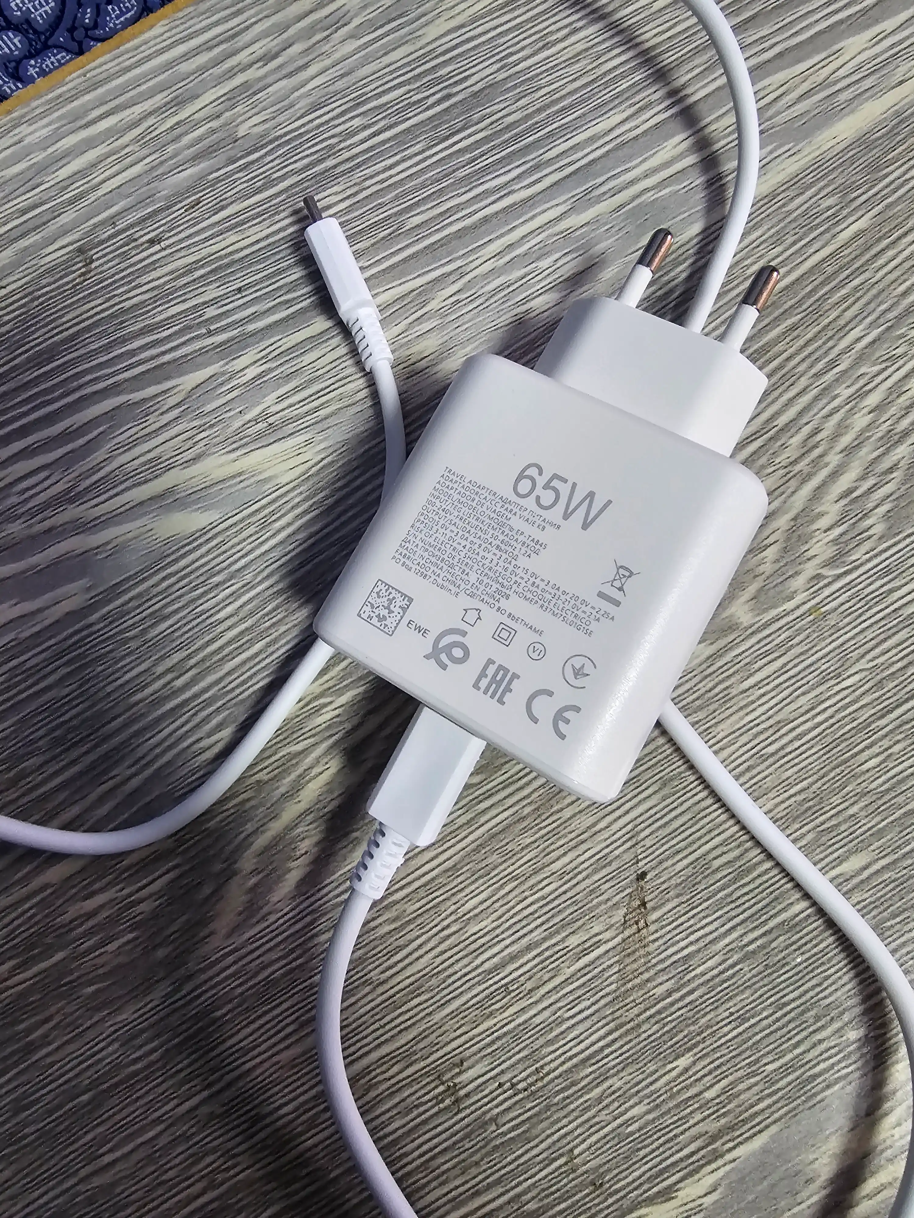 Зарядное устройство 45/120 Вт PD, USB-C, с кабелем 5A/6A – для Samsung и Xiaom