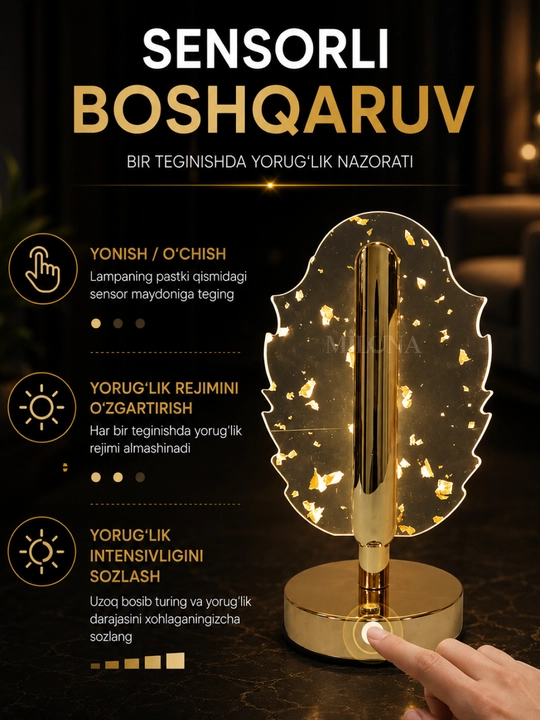 Stol lampasi LED dekorativ svetilnik tungi chiroq yotoqxona uchun svitilnik zamonaviy USB