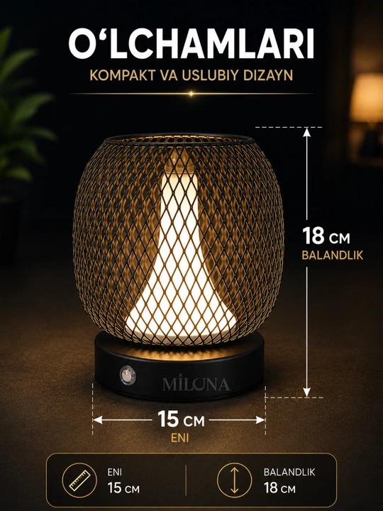 Stol lampasi LED dekorativ svetilnik tungi chiroq yotoqxona uchun svitilnik zamonaviy USB
