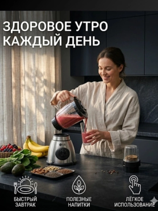 LG statsionar blenderi, qahva maydalagich, chopper, mikser