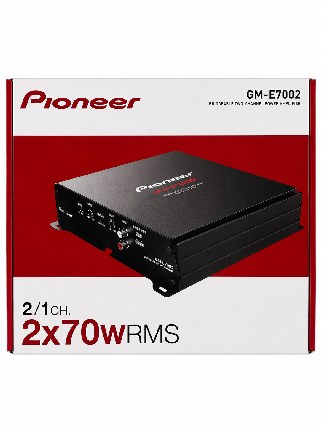 Avtomobil kuchaytirgichi Pioneer GM-E7002, 2 kanalli audio kuchaytirgich 2x70W RMS