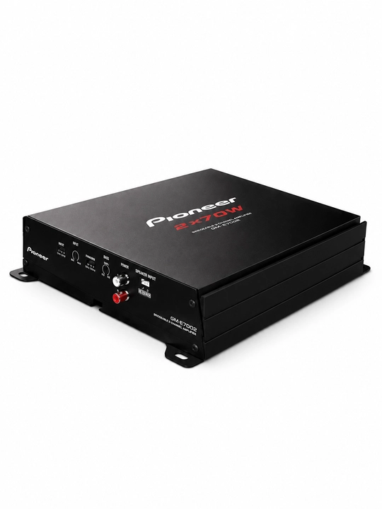 Avtomobil kuchaytirgichi Pioneer GM-E7002 2 kanalli 2×70W RMS, Class AB, qora