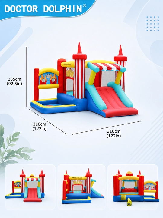 Надувной игровой центр для детей, бассейн, батут, горка RockingAir