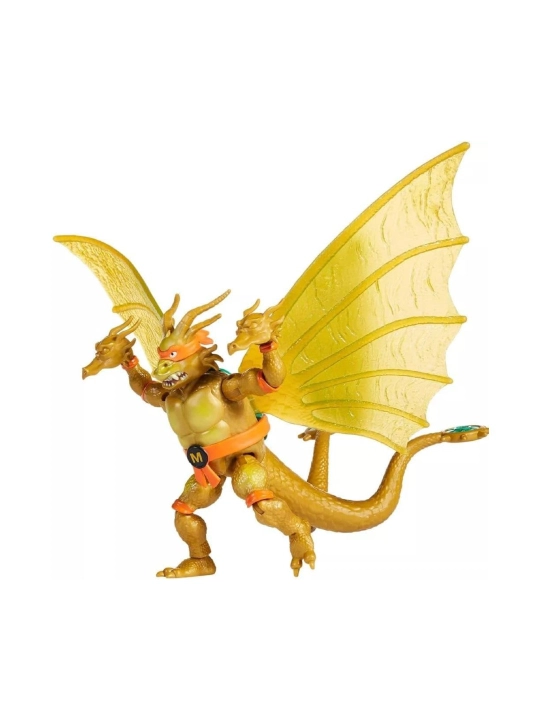 Michelangelo x Godzilla Ninza toshbaqalari kolleksion haykalchasi, 11 sm