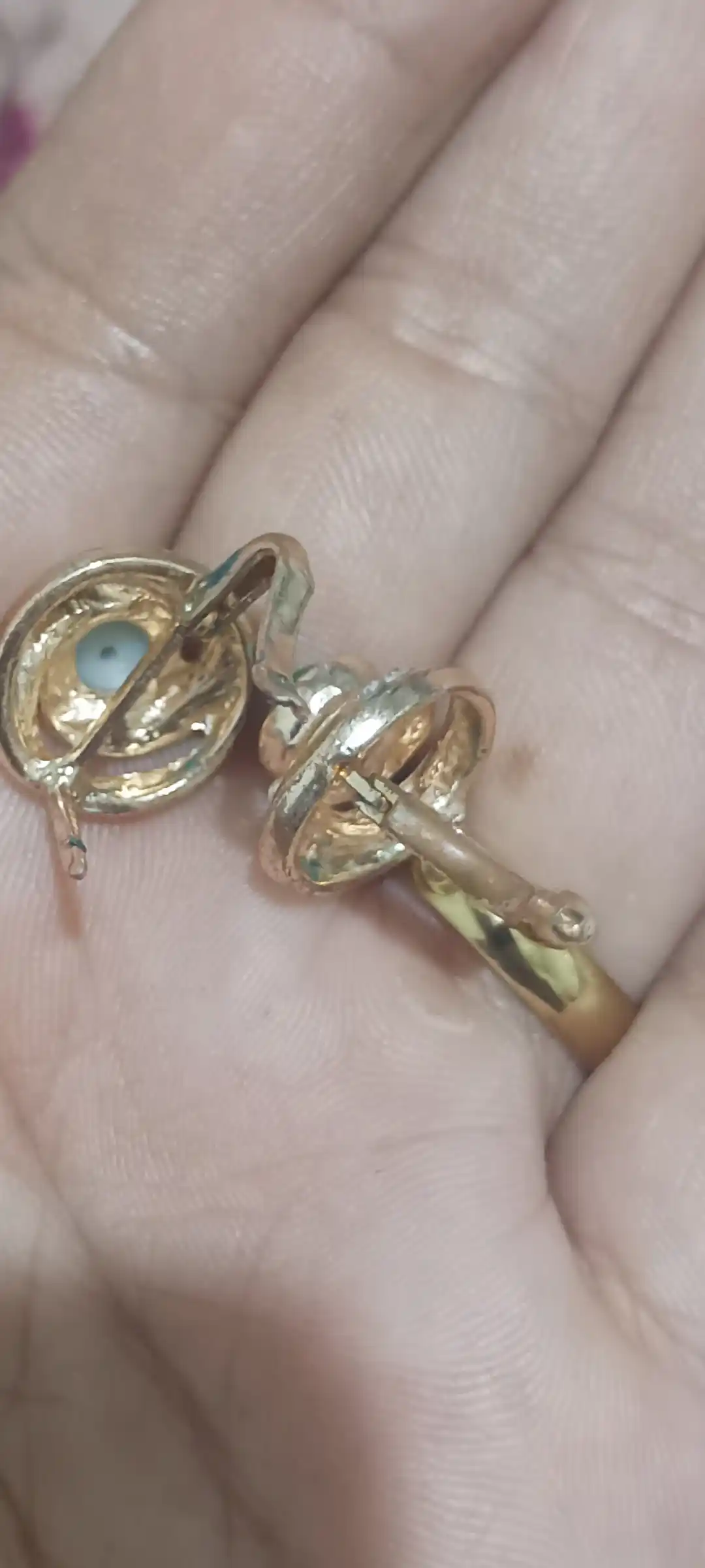 Набор украшений Stainless Steel — серьги и кольцо в комплекте