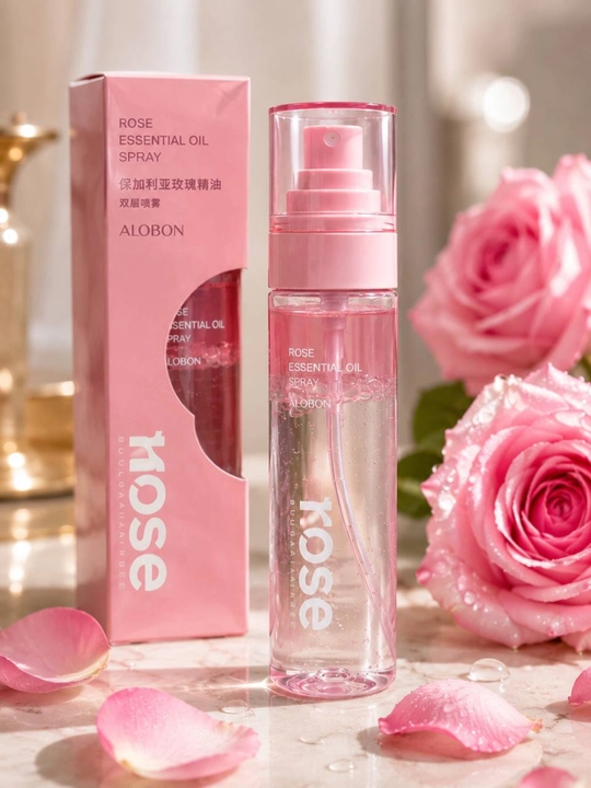 ALOBON Rose Essential Oil Spray 102 мл+22 мл увлажняющий мист спрей для лица с розой