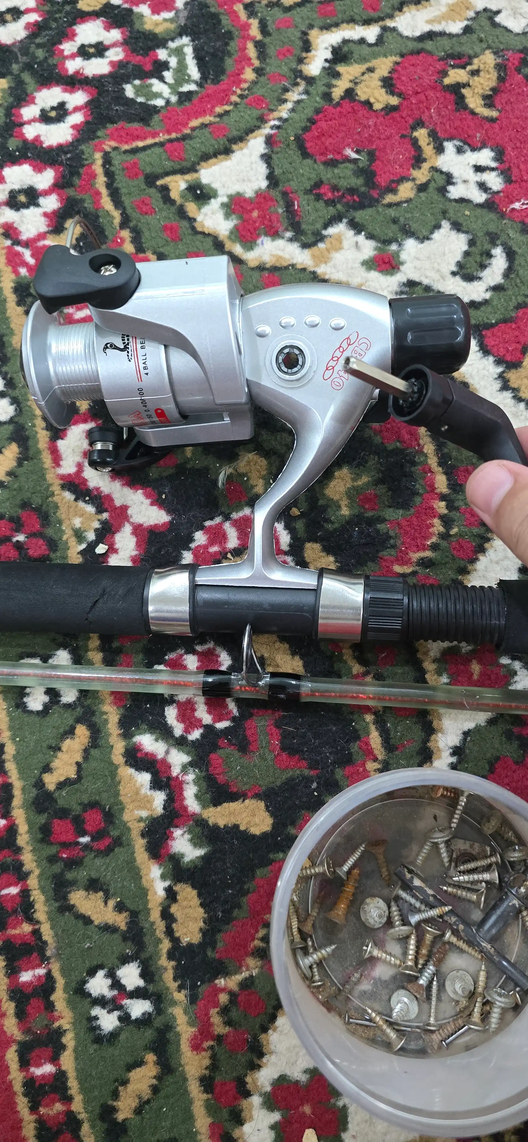 Spinning uchun g‘altak, baliq ovlash uchun, fiderli kobra