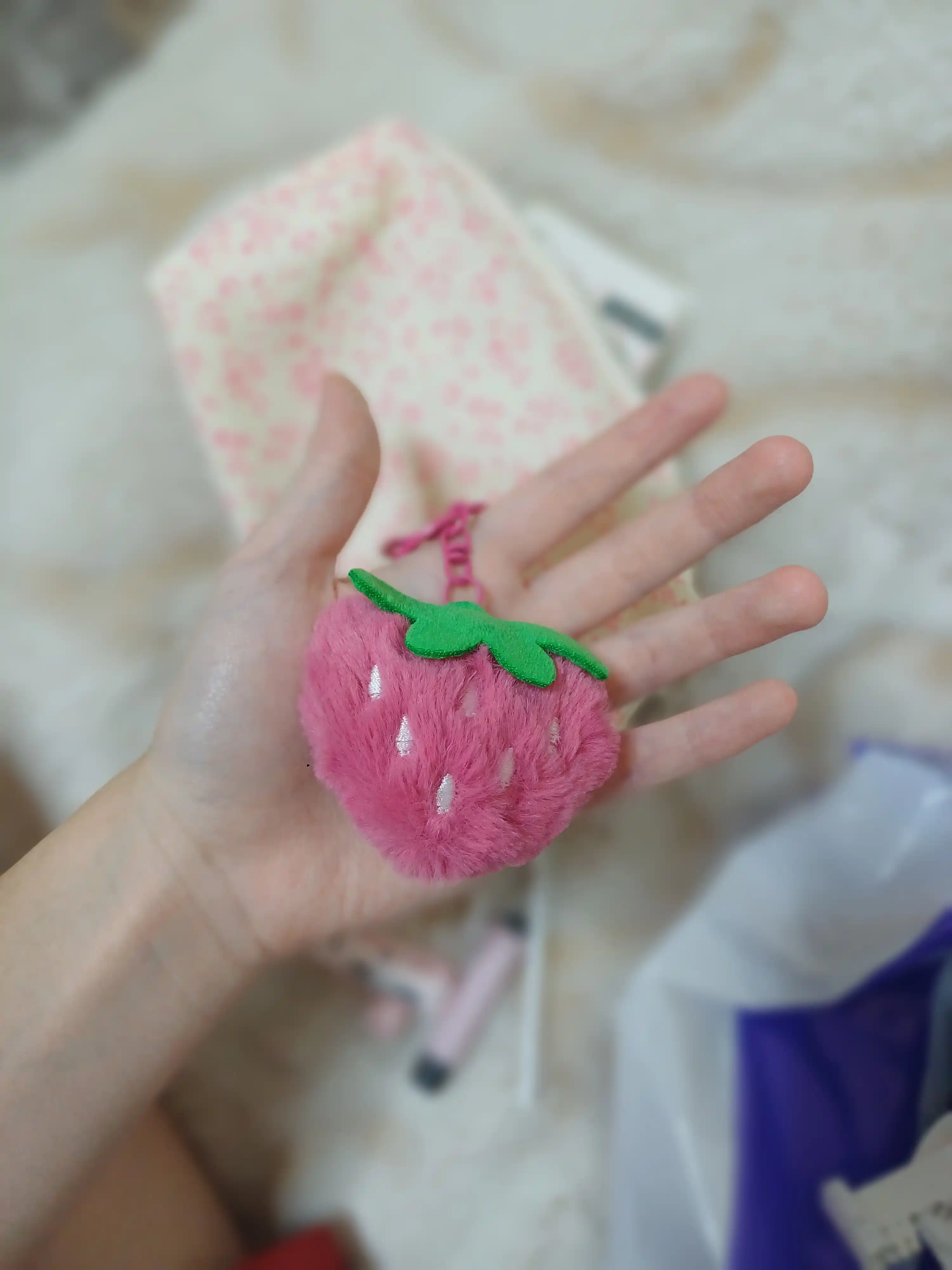 Yumshoq plush brelok, Kawaii uslubidagi sumka va kalit aksessuari