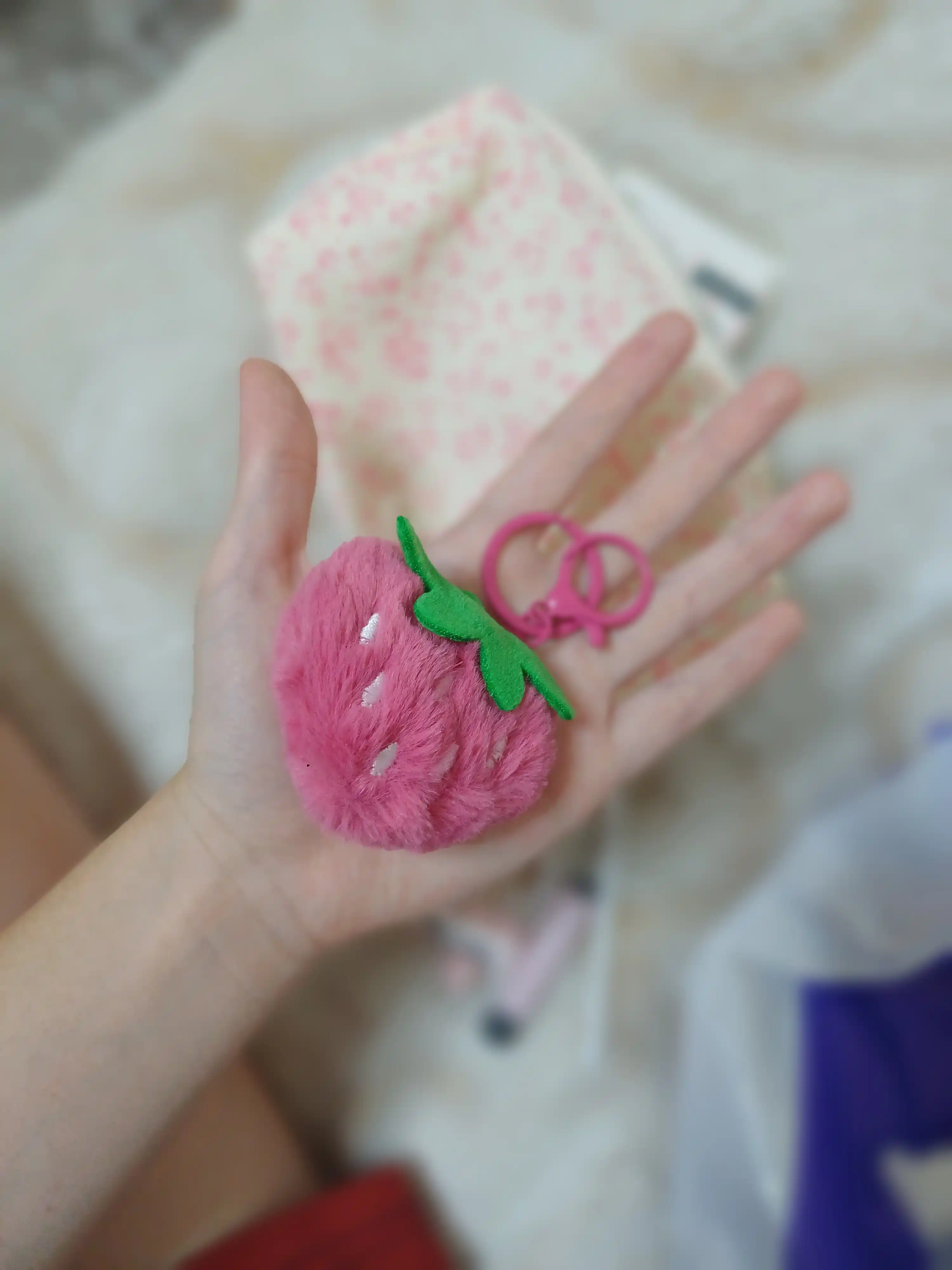 Yumshoq plush brelok, Kawaii uslubidagi sumka va kalit aksessuari