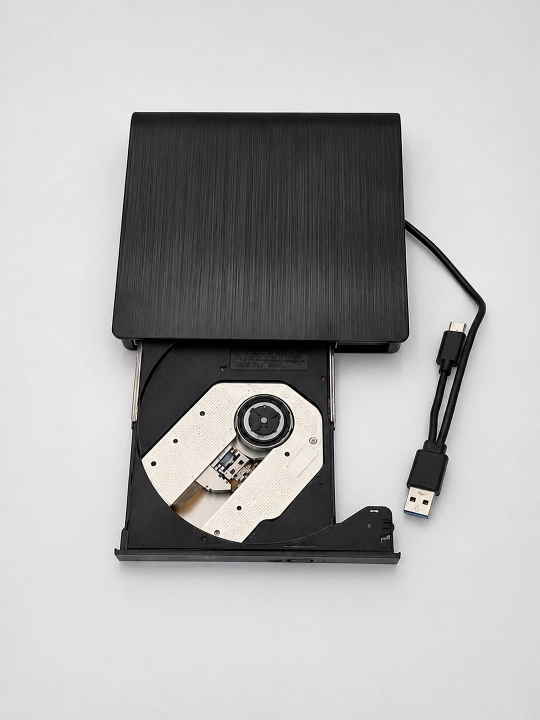 USB 3.0 Type-C tashqi DVD/CD disk yurituvchi, noutbuk va kompyuter uchun, o‘qish va yozish