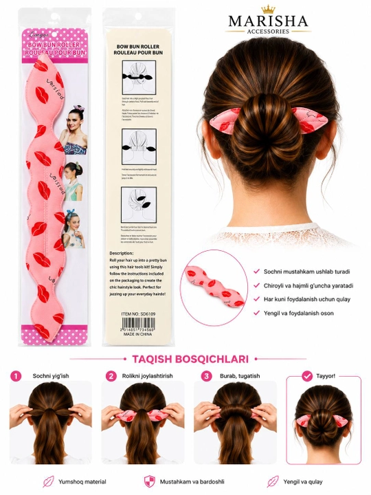 Soch turmagi uchun Bun Maker roligi abadok - 