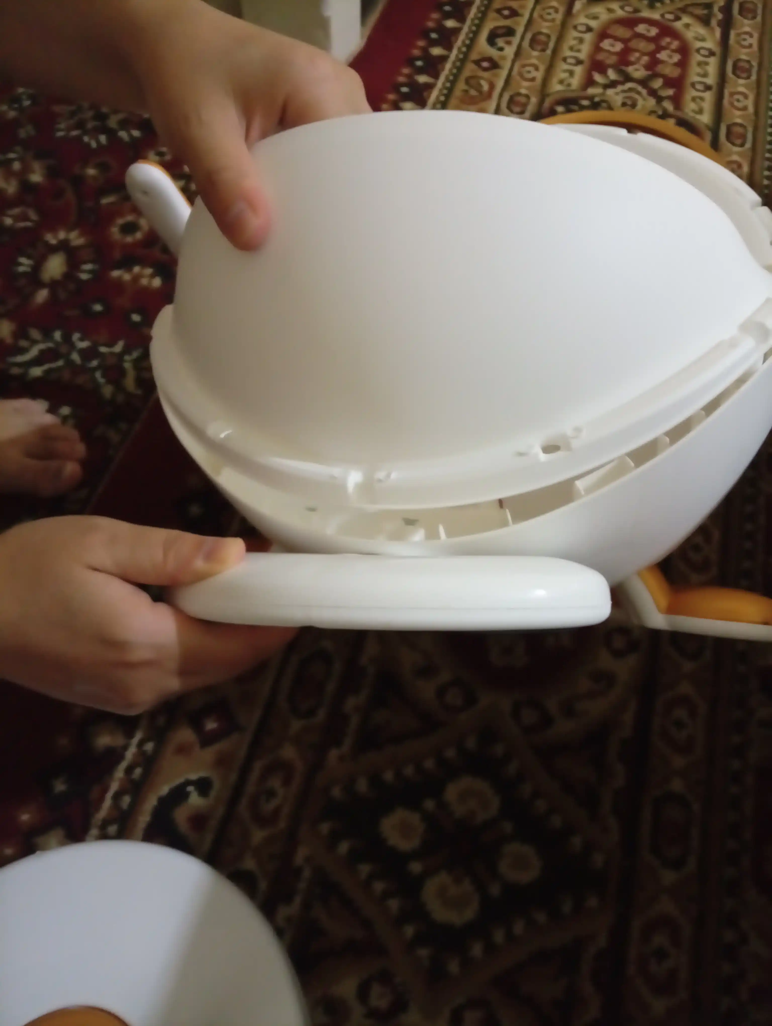 Детский горшок стульчик, с крышкой и спинкой, для детей
