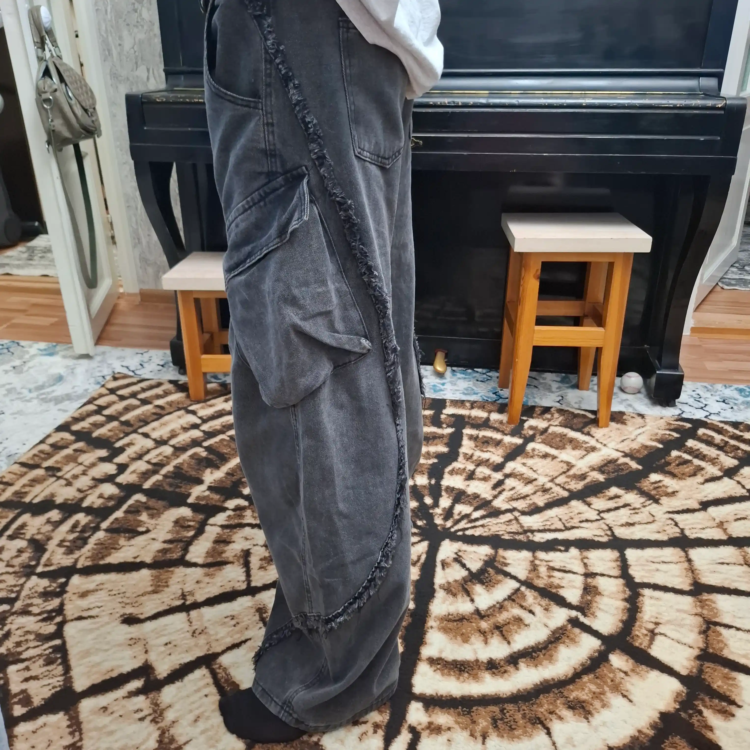 Jinsi baggy oversize Y2K