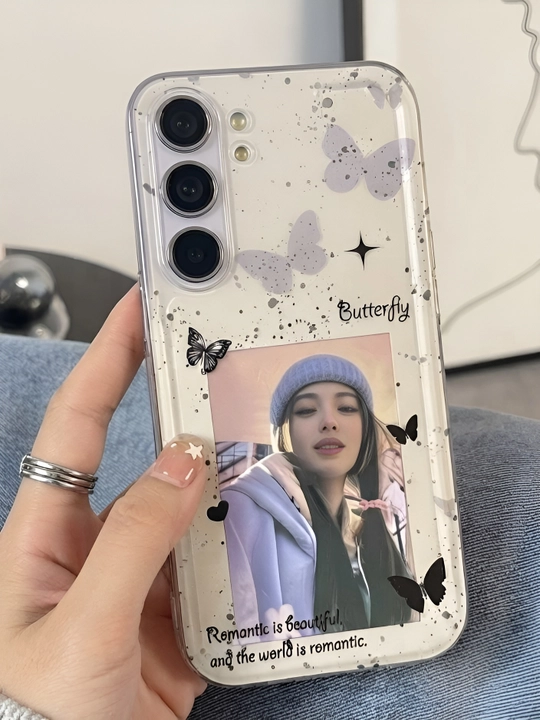 Samsung A55 uchun g‘ilof, yurak shaklidagi g‘ilof, telefon uchun silikon g‘ilof