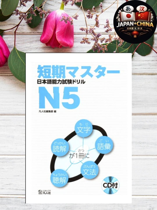 Книга JLPT N5 по японскому языку – Грамматика, Лексика, Чтение и Аудирование - 