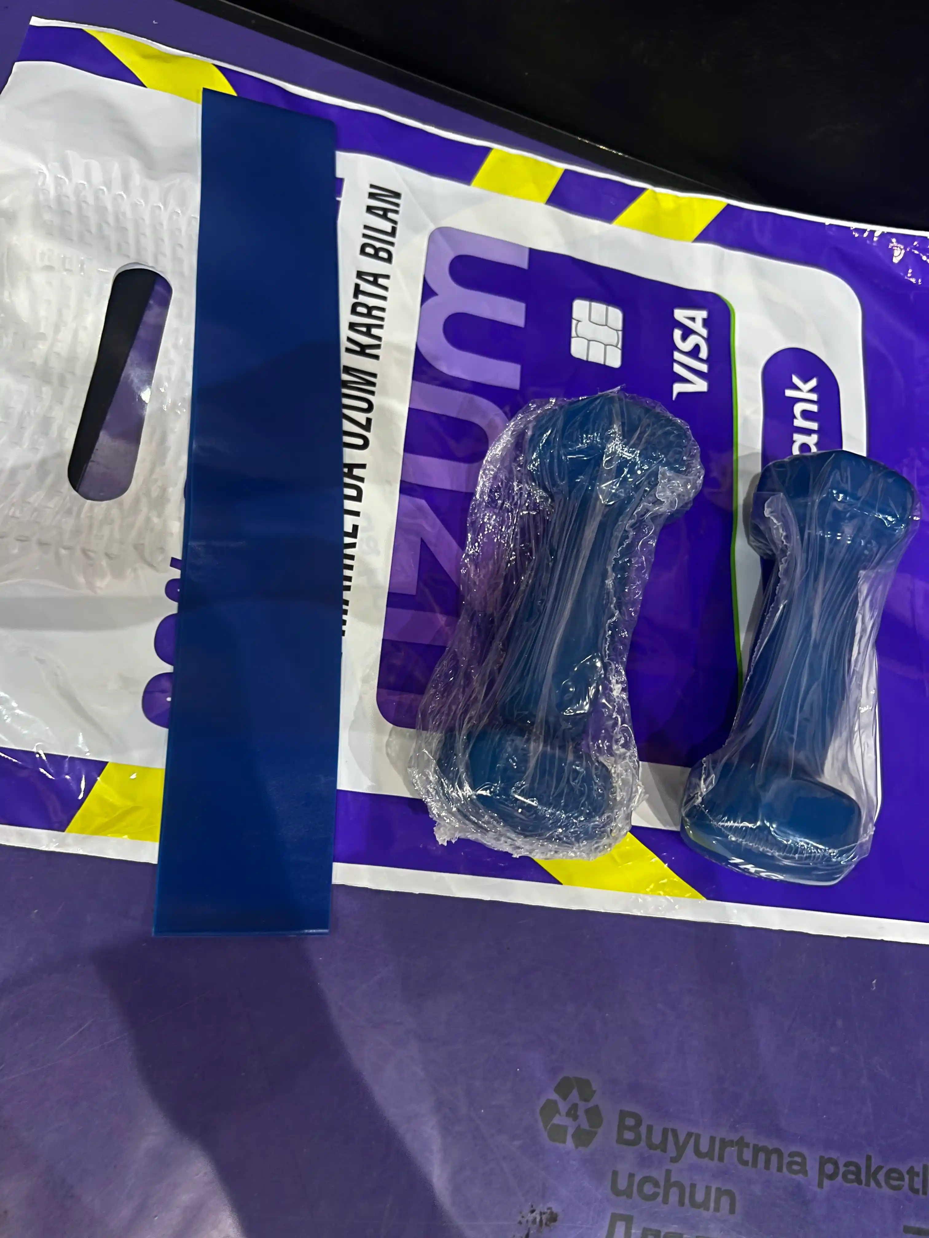 Vinil gantellar 0.5 dan 4 kg gacha (1 juft) — uy va fitness zal uchun
