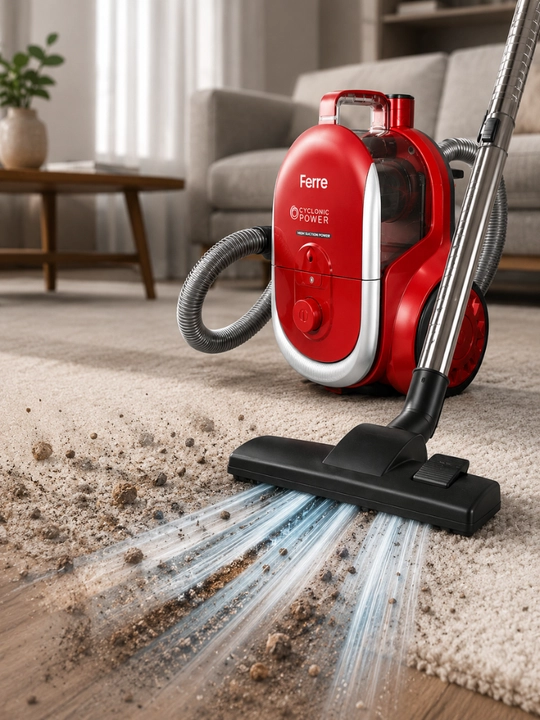 Changyutgich, Ferre VC-2200, 2200W, HEPA filtr, 2L konteyner, siklon, uy tozalash