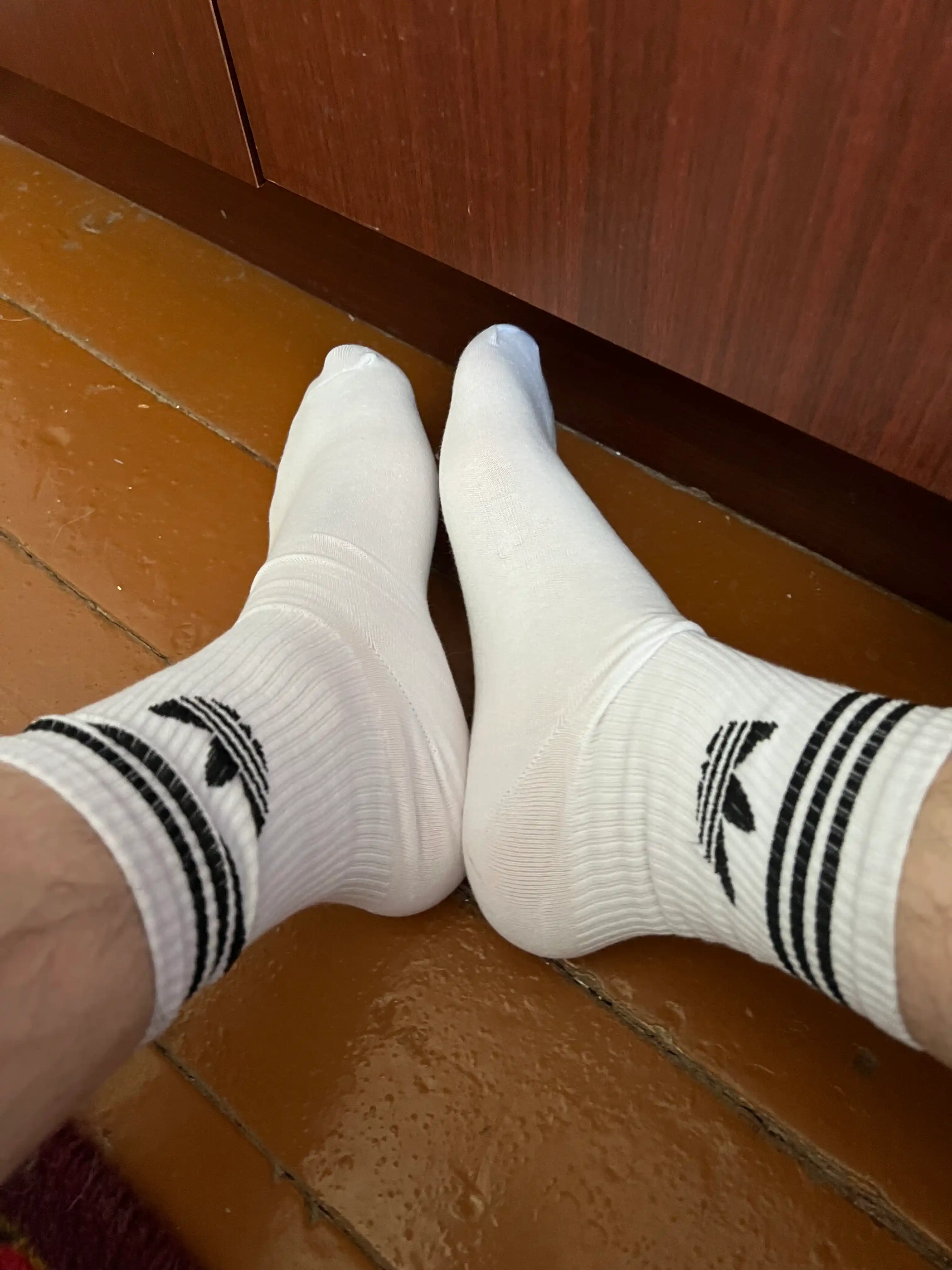 Белые, длинные, спортивные носки с принтом, 36 -43