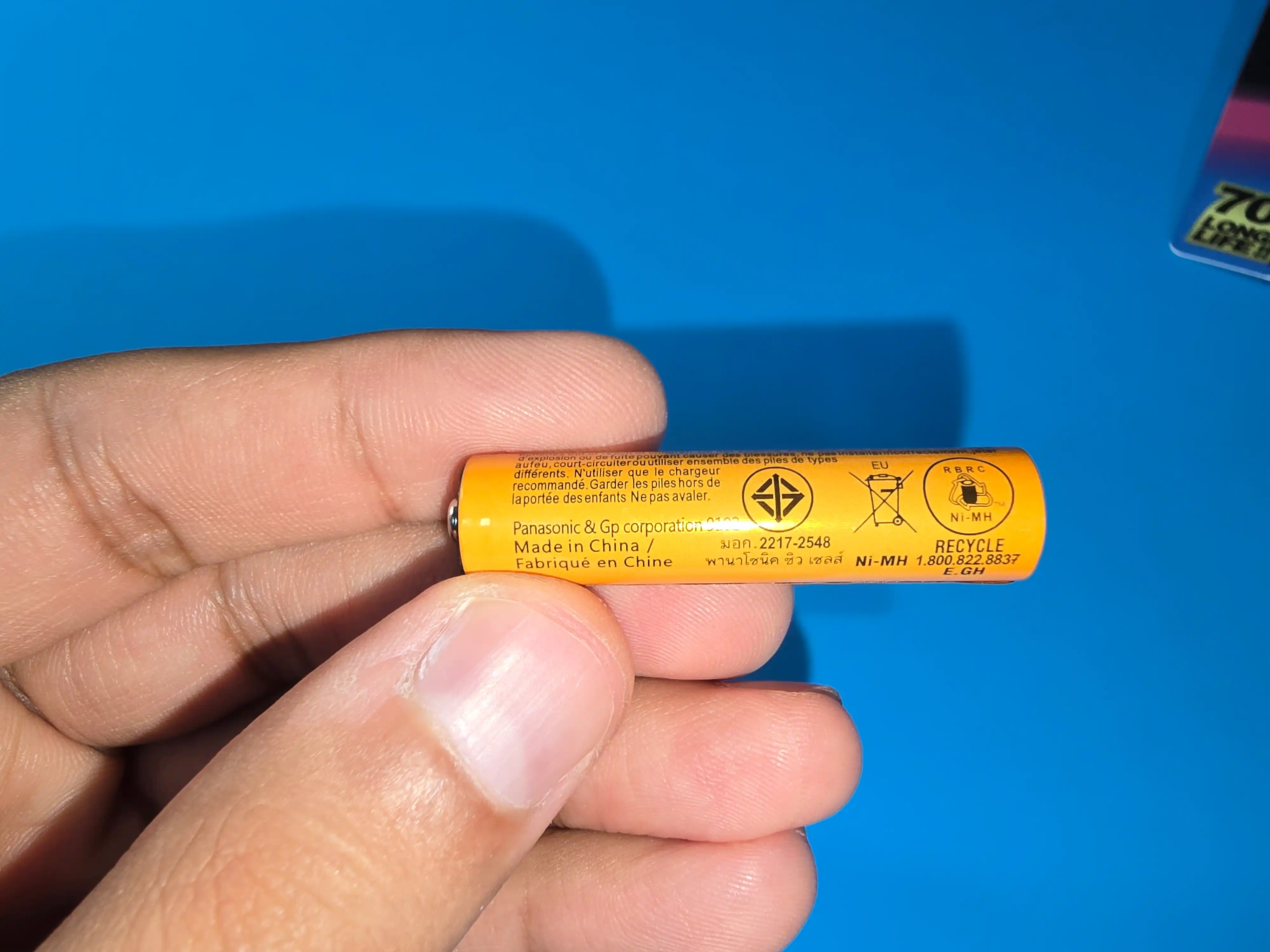 Panasonic AAA radiotelefon batareyasi, uy telefoni uchun batareyalar, 2 dona