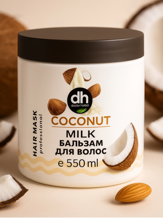 Soch uchun balzam, Doctor Herbal, 550 ml, soch uchun gel, balzam - 