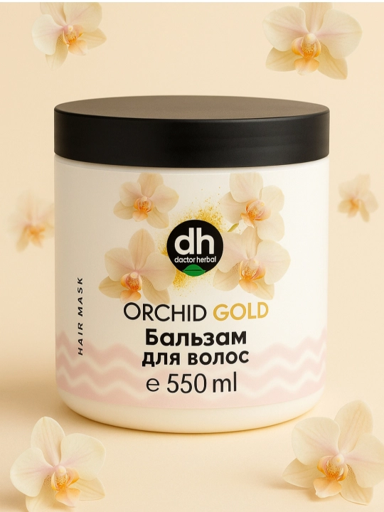 Soch uchun balzam, Doctor Herbal, 550 ml, soch uchun gel, balzam - 