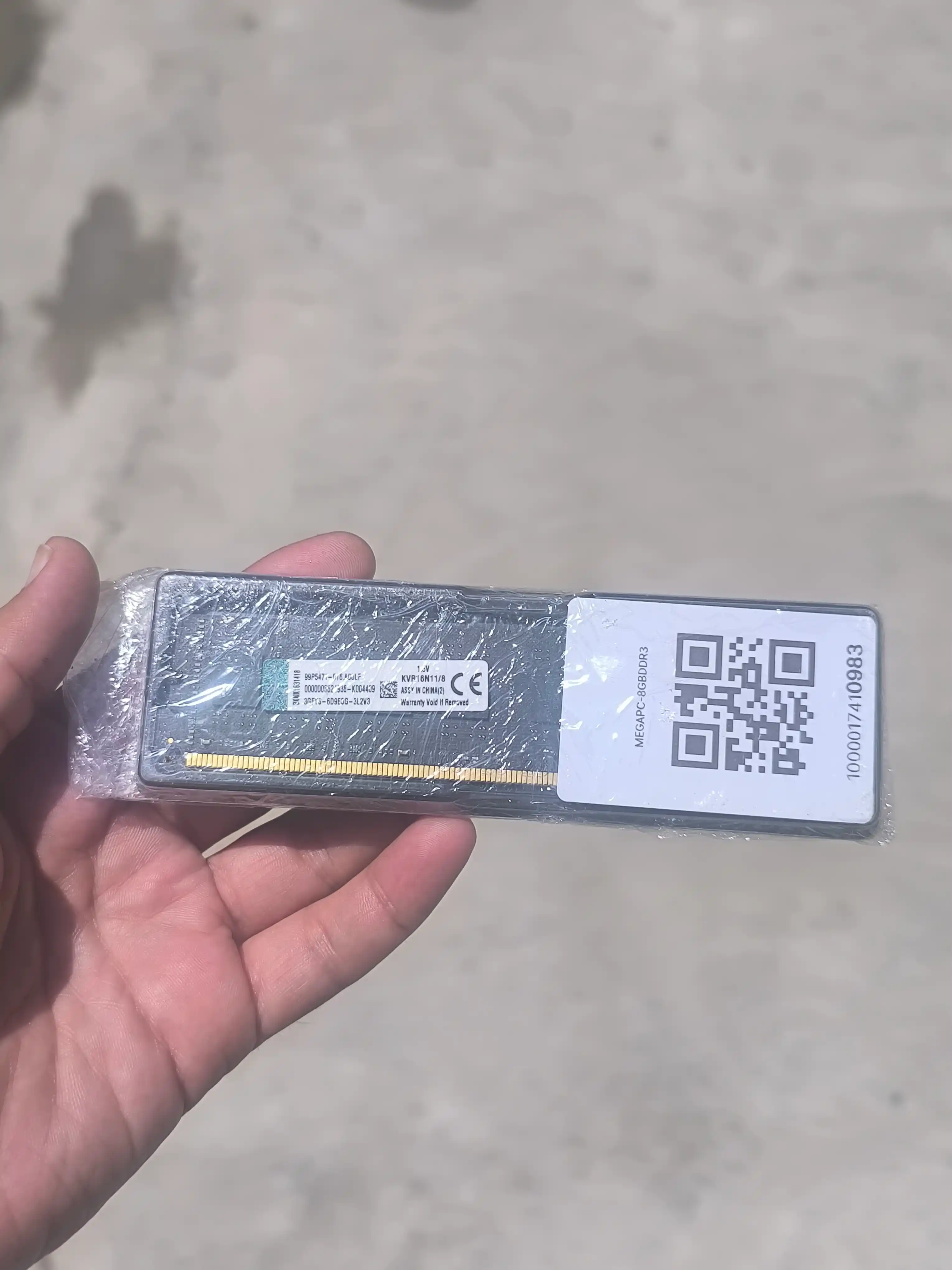 Оперативная память Kingston DDR3 1600 MHz, 8 ГБ, черный цвет