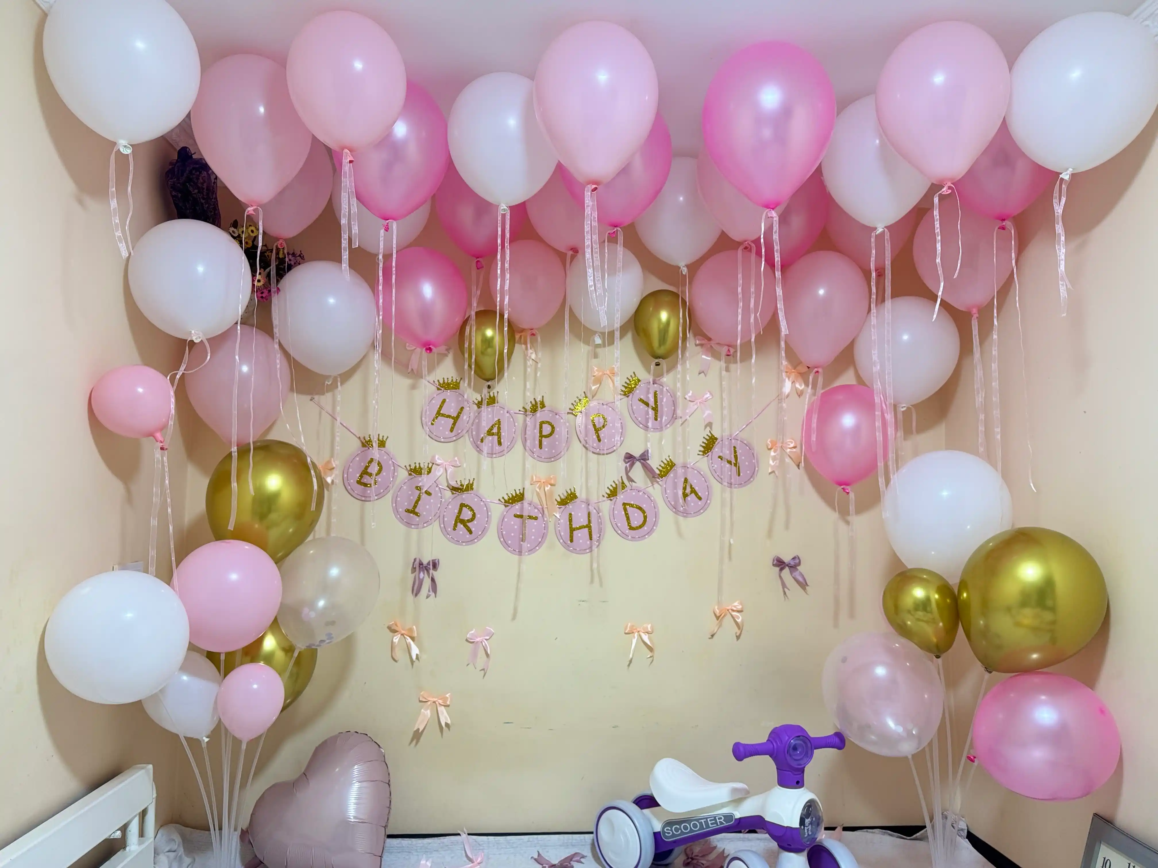 Гирлянда С днем рождения растяжка флажки Happy Birthday