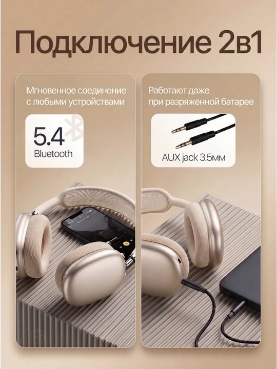 HOCO W65 Plus simsiz naushnik, Bluetooth 5.4, ANC, 45 soat