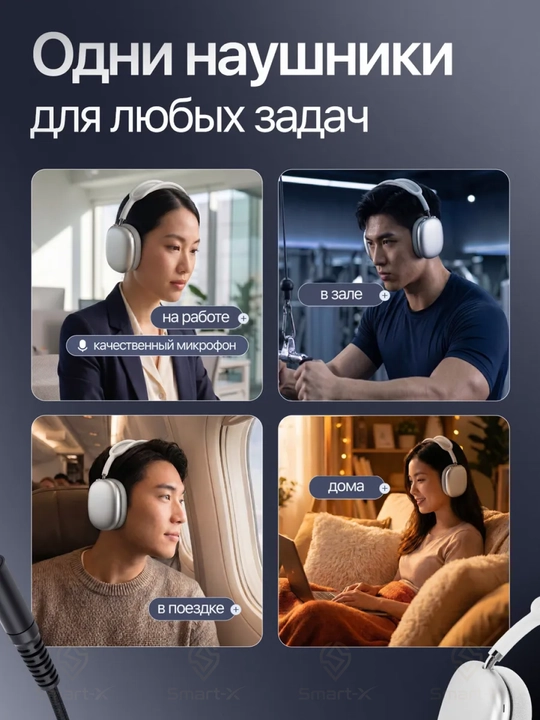HOCO W65 Plus simsiz naushnik, Bluetooth 5.4, ANC, 45 soat