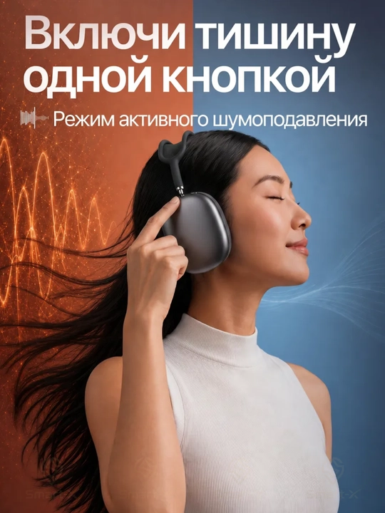 HOCO W65 Plus simsiz naushnik, Bluetooth 5.4, ANC, 45 soat