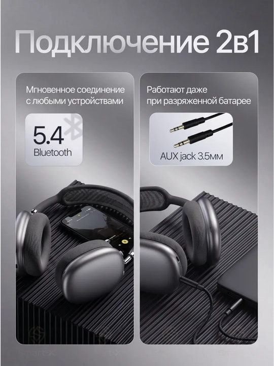 HOCO W65 Plus simsiz naushnik, Bluetooth 5.4, ANC, 45 soat