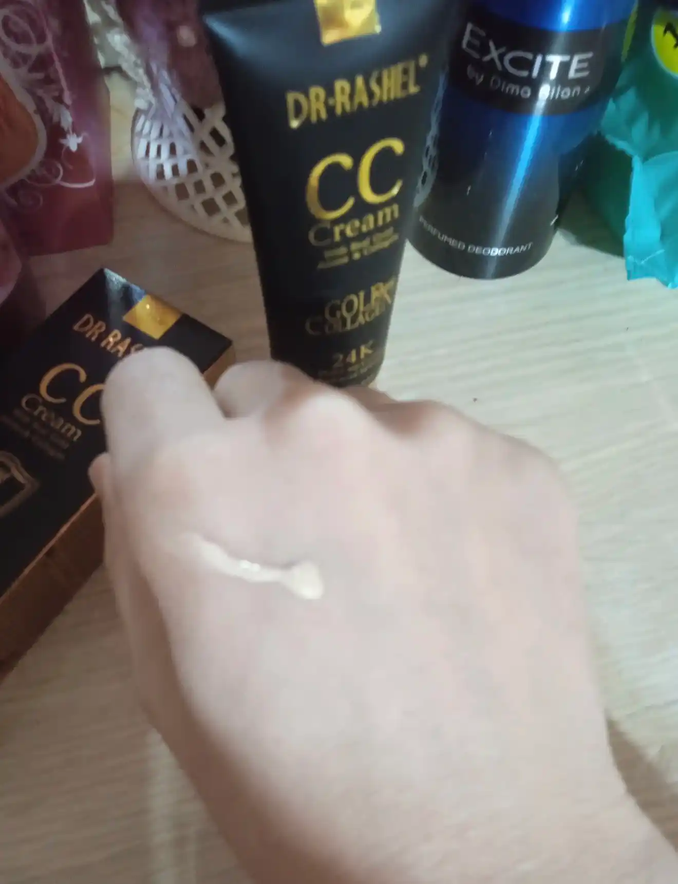 Тональный крем 24K Gold collagen CC Cream SPF60, Dr Rashel, 50 мл