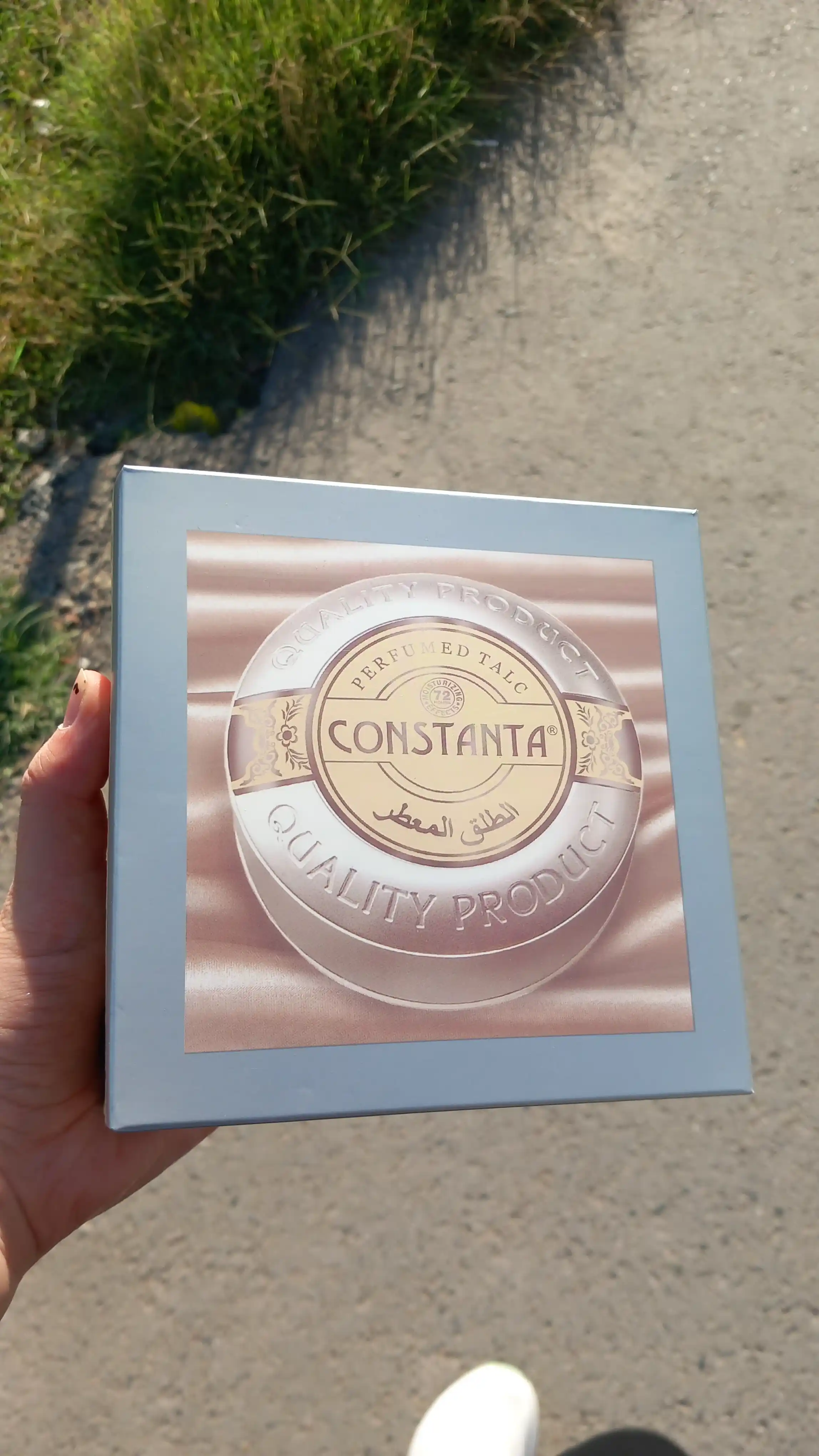 Constanta talk, butun tana uchun parfyum hidli talk, 200 g
