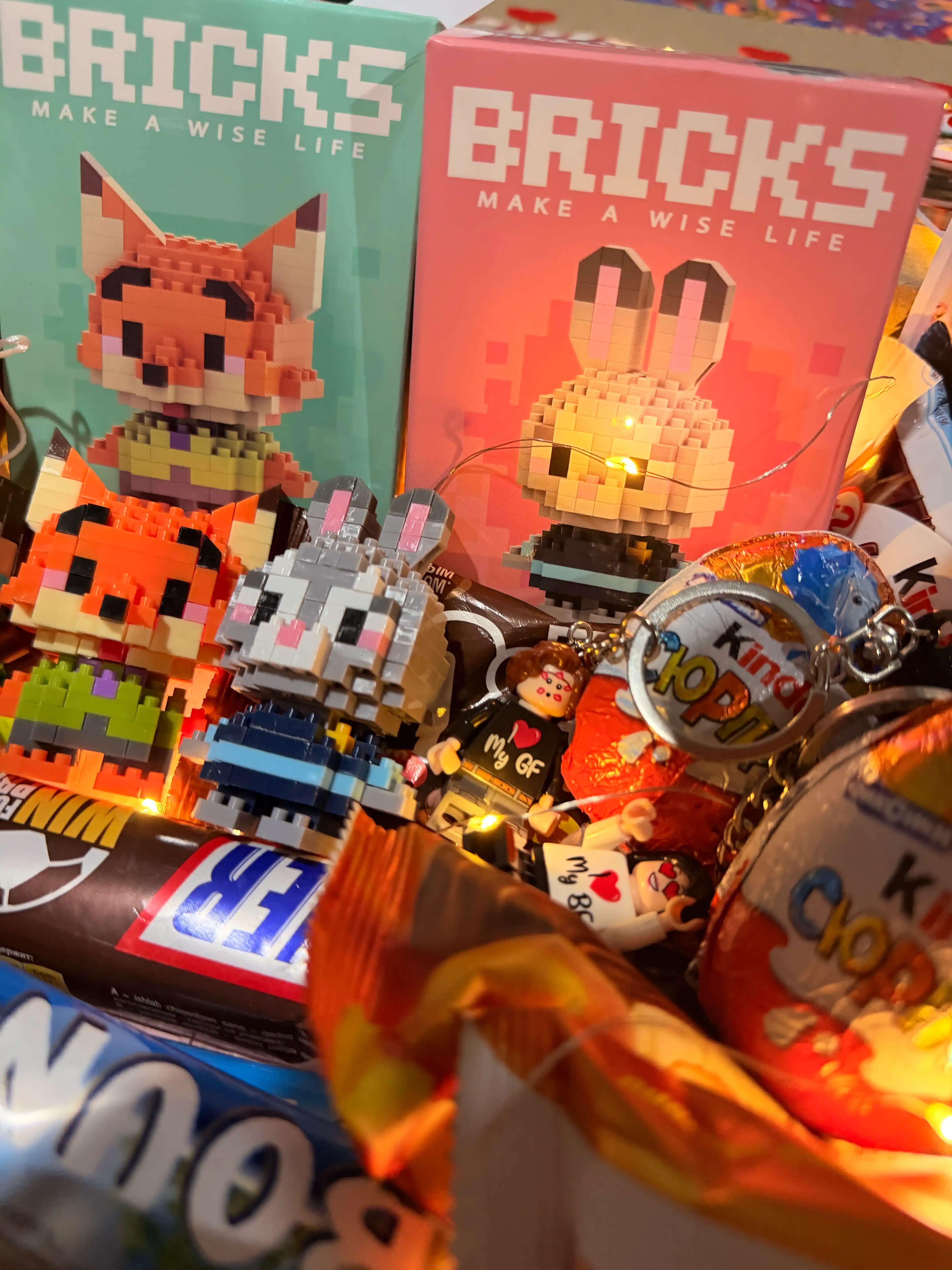 LEGO 3D mini bloklardan konstruktor – kosmonavt, hayvonlar, mushuklar, itlar