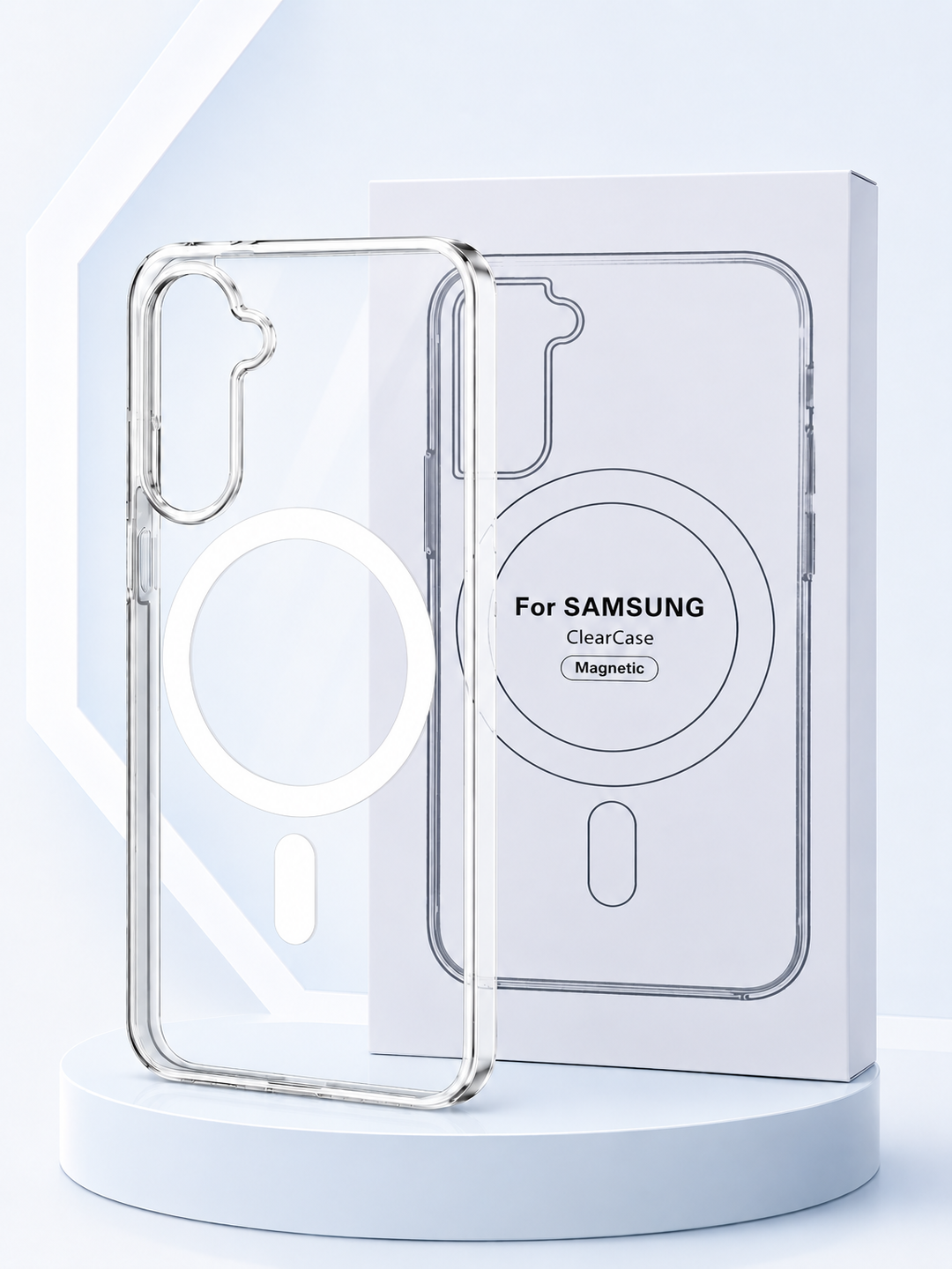Samsung Galaxy A17 / A26 / A56 uchun Premium MagSafe Shaffof Chexol - 