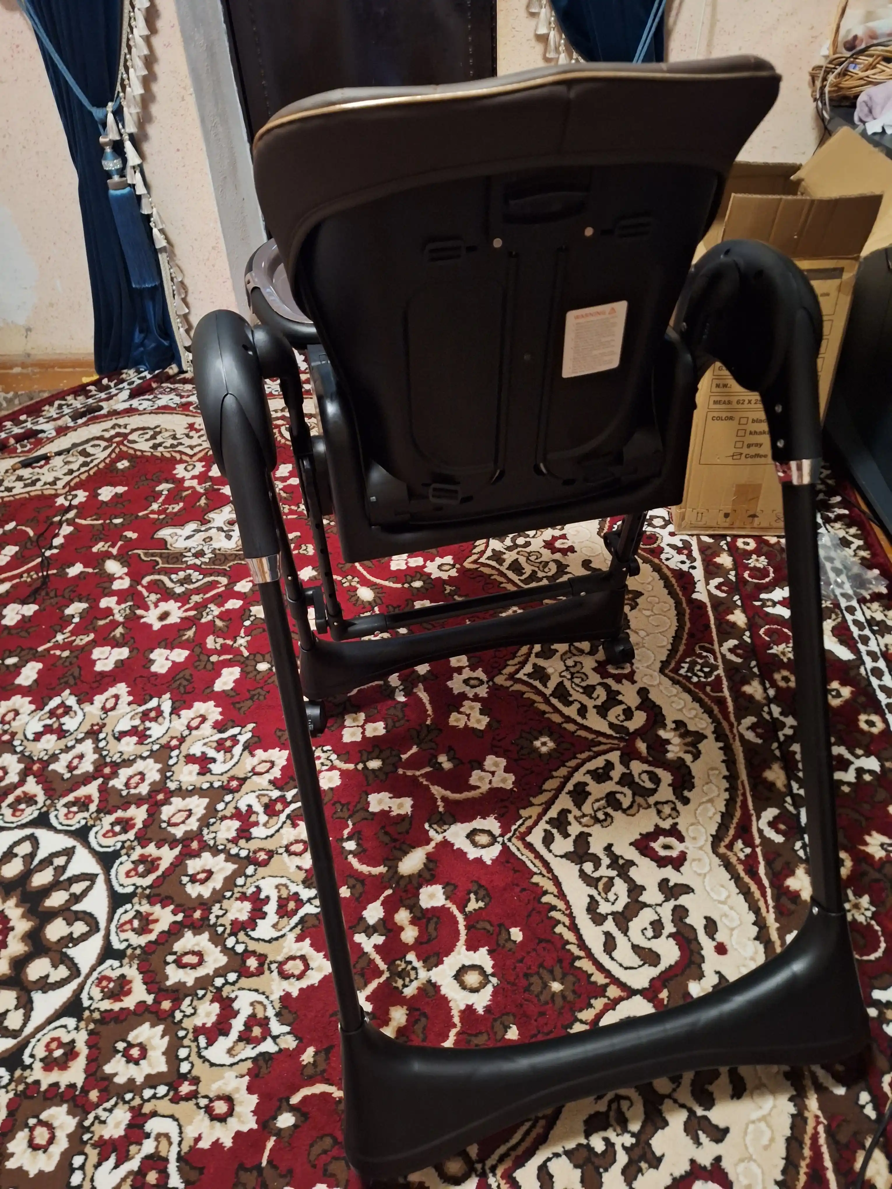 FIDGO elektron ovqatlantirish stulchasi 2 tasi 1 da, tebranish va pult bilan