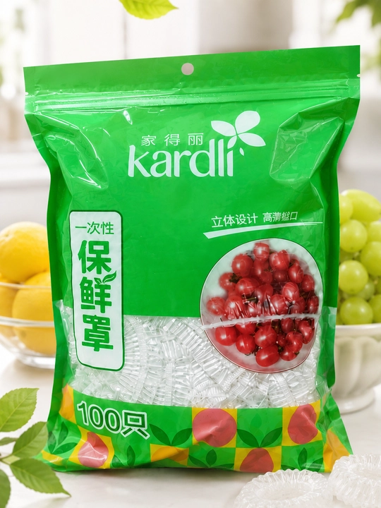 Kardli одноразовые эластичные крышки для хранения продуктов, 100 шт