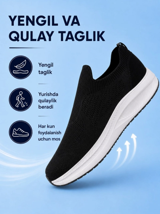 Erkaklar uchun PEGAS sliponi, yozgi, nafas oluvchi, yengil, tabiiy charmdan taglik, 39-43