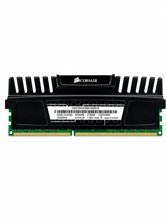 Alyuminiy radiatorli kompyuter uchun Corsair Vengeance DDR3 4GB 1600MHz operativ xotira