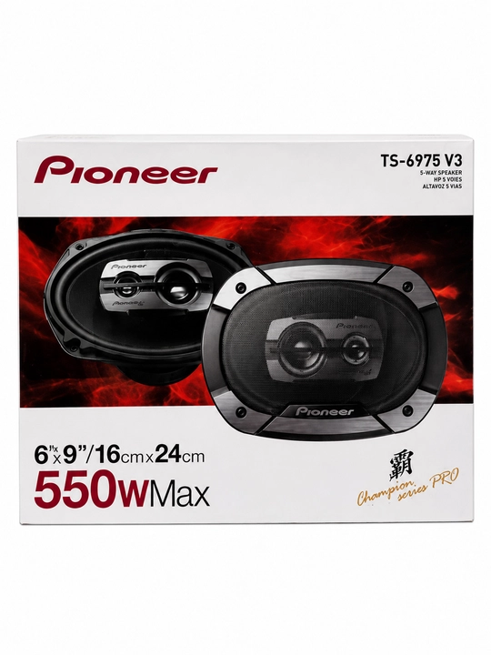 Avto kalonka PIONEER TS-6975 V3 6x9 dyuym, 3 yo‘lli, qora, 550W max