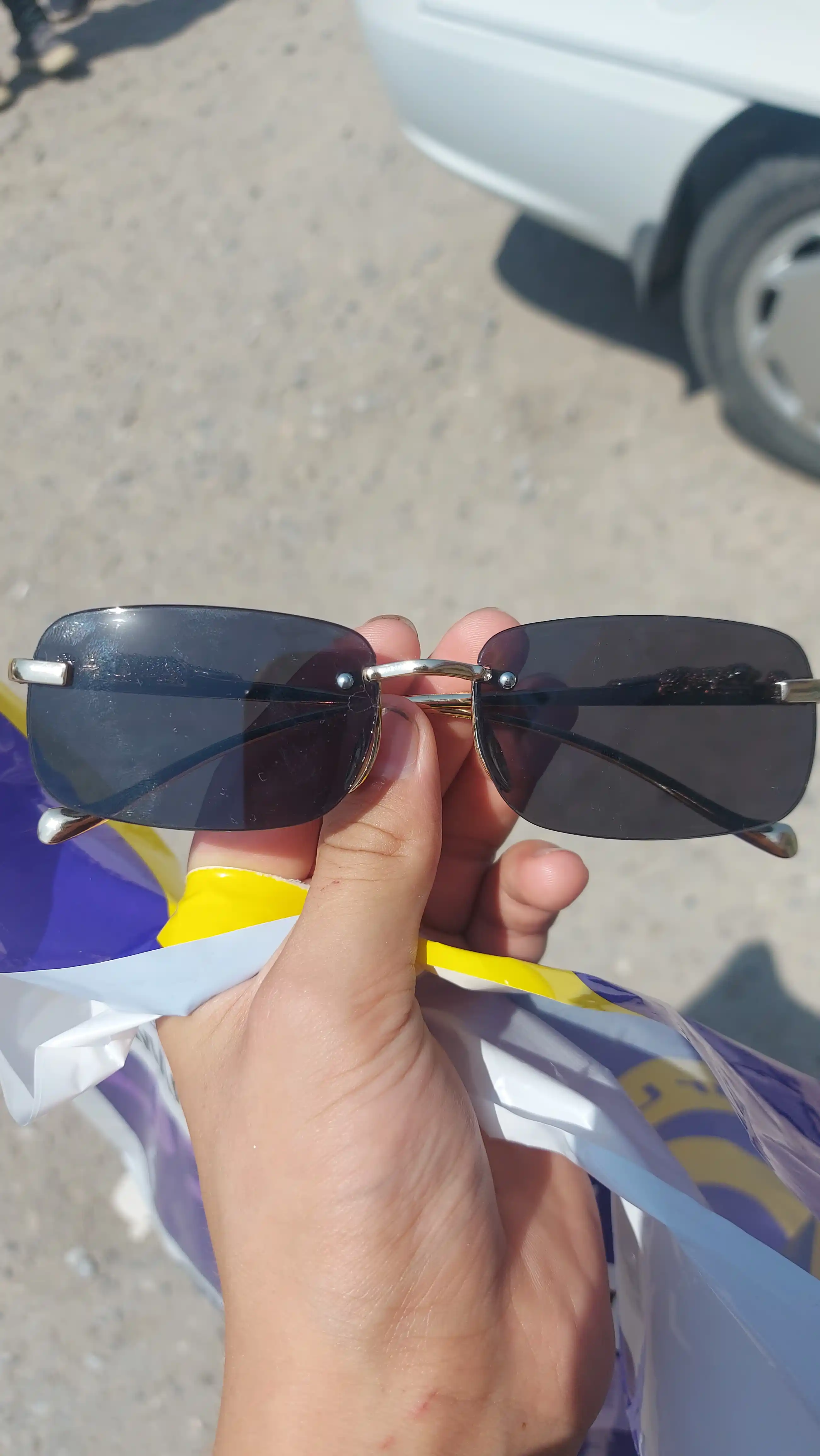 Achkilar erkaklar uchun, quyosh ko'zoynagi UV400, imij uchun, katta kvadrat linzali