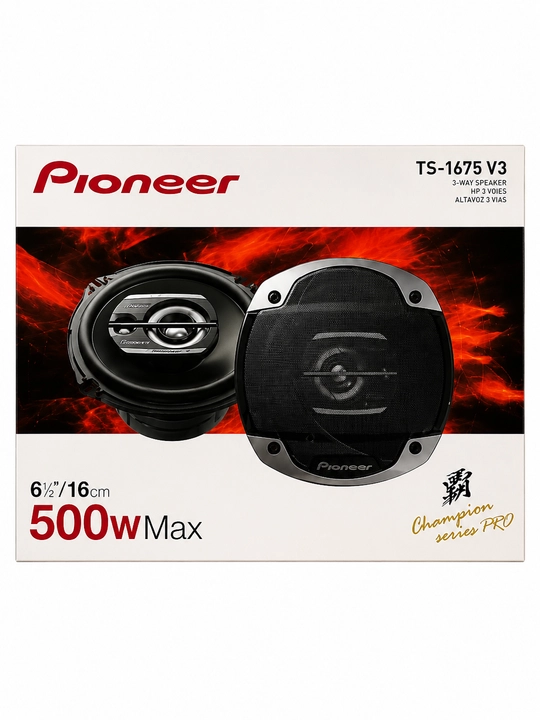 Avto kolonka PIONEER TS-1675 V3 16 sm 3 yo‘lli qora juft to‘plam