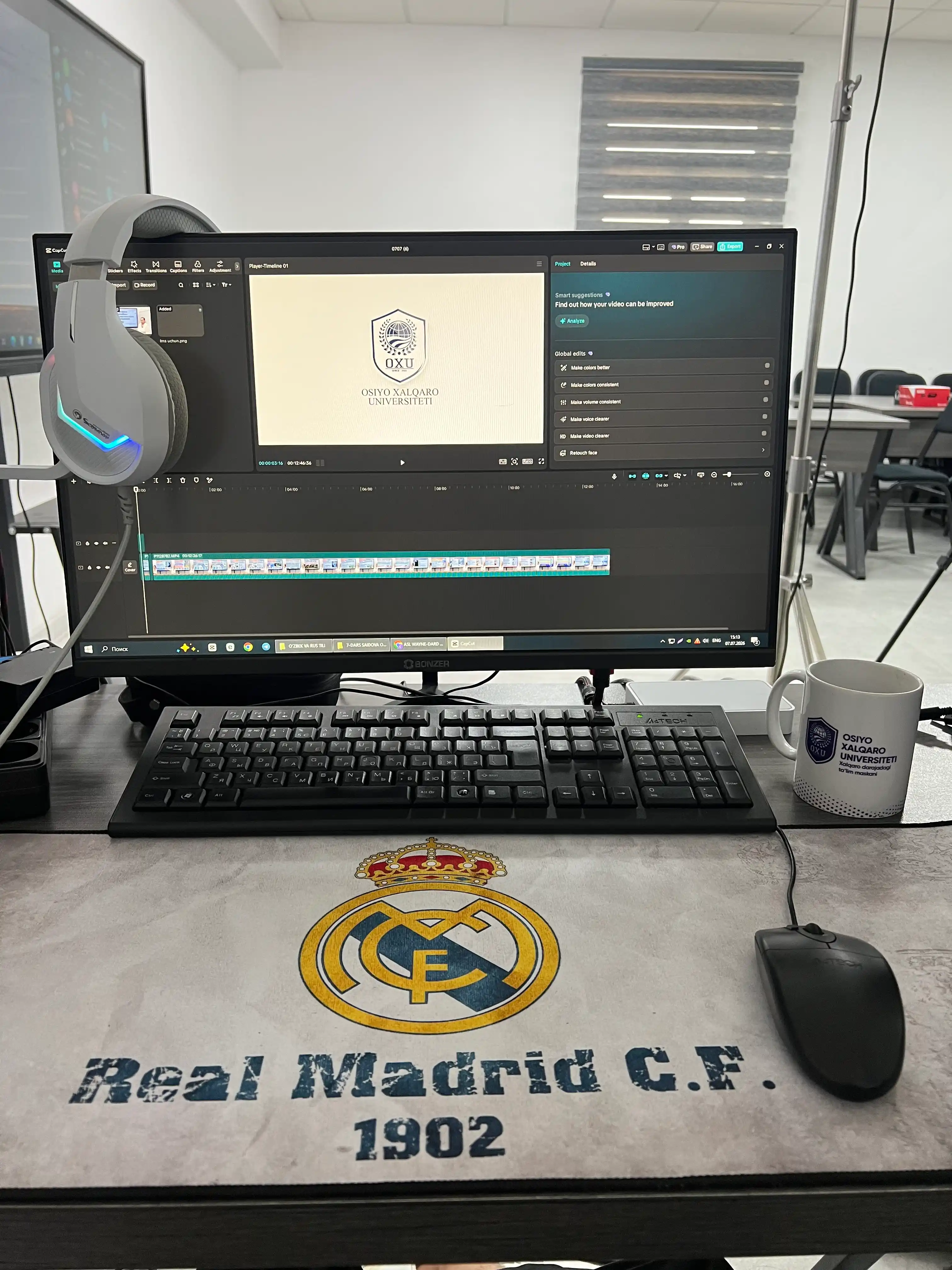 O‘yin va ofis uchun katta sichqoncha gilamchasi 80×30 sm, 3 mm qalinlikdagi Mouse Pad